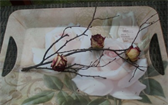 Dekorace ze sušených růží 